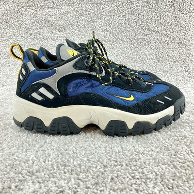Nike ACG NDestrukt Hiking Trail Shoes Men's Size 9 Blue Black Gray Yellow 665018