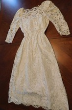 Vintage 1980's Cachet Bari Protas Lace Dress Vintage Lace Dresses Size 7/8