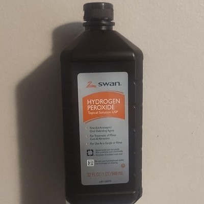 Swan Hydrogen Peroxide Skin Antiseptic Solution 32 fl oz for Wound Care