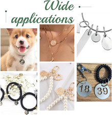 50pcs Metal Stamping Blanks 1" Engraved Metal Blanks Golden Stamping Blanks B...