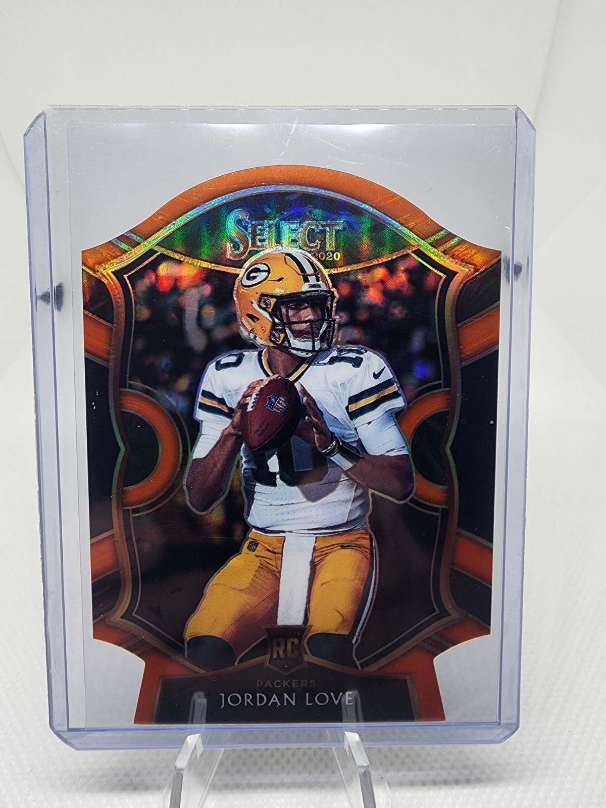 2020 Panini Select - Concourse Jordan Love #47 Orange Prizm Die-Cut (RC)