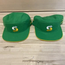 Subway Green Hat  Snapback Hat SUBWAY Hat Brand New Official SET OF 2