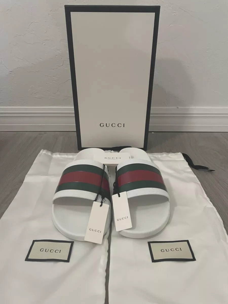 Gucci slides white size 13 men