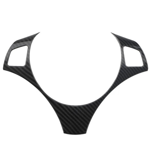 Carbon Look Steering Wheel Trim Cover For BMW E90 E91 3-Series Sedan Wagon 05-12 - Picture 3 of 6