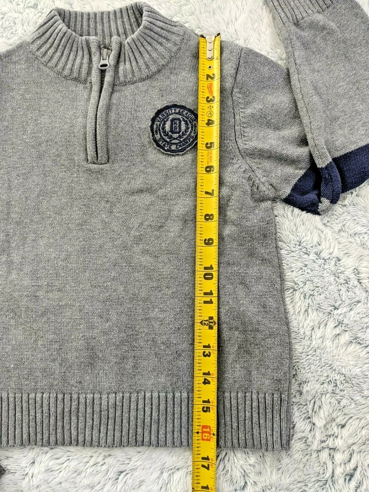 Oshkosh & Children's Place Boys Size 6 Sweater Vest Bundle Gray 100% Cotton EUC - Image 3 of 4