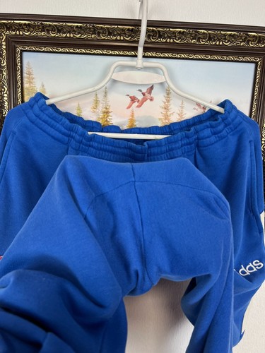 Vintage 90's Bayern Munich Football Pants Soccer Blue Sweatpants Rare Size XL - Picture 8 of 16