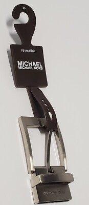 Michael Kors NIB Leather Belt MICHAEL KORS REVERSIBLE WOMEN LEATHER BELT W OVAL BUCKLE  main image 4