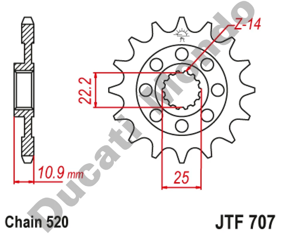 Piñón delantero 15 dientes JT 520 acero para Aprilia RXV 450 550 MXV 450 SXV 450 Foto 2 de 2