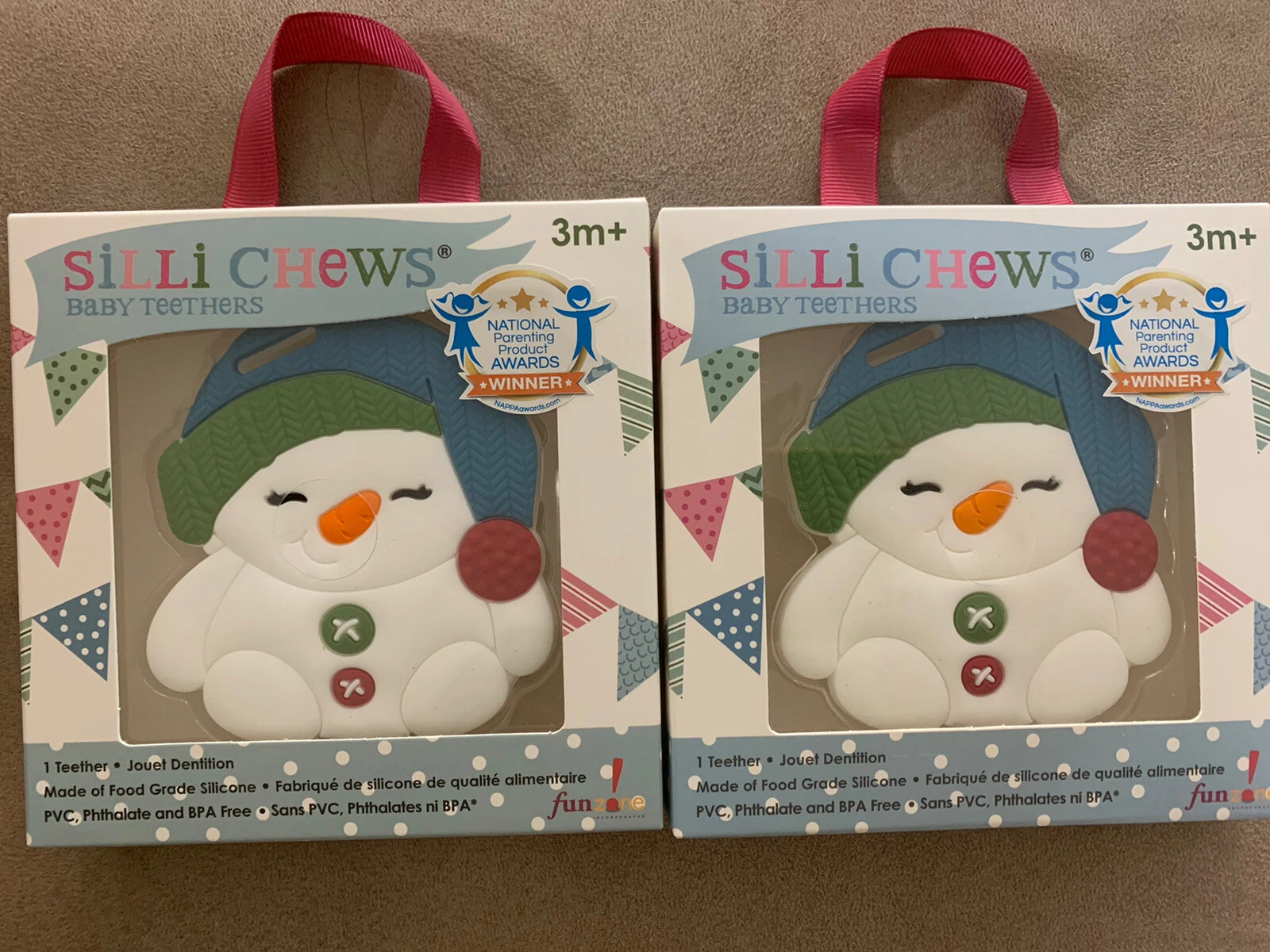SILLI Chews Baby Teething Toys for Pain Relief BPA Free Silicone - 2 Pack - 3M+
Opens in a new windo
