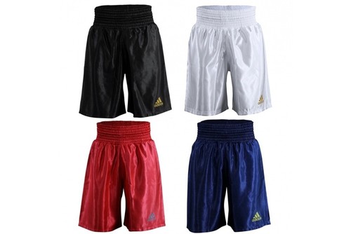 ADIDAS Boxe Pantaloncini Da Uomo Bambini Da Donna Raso Nero Rosso Blu  amatoriale Pro Cavo Nuovo | eBay