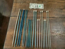 Vintage LOT Crochet Hooks & Knitting Needles Aluminum Boye Susan Bates 20 Count