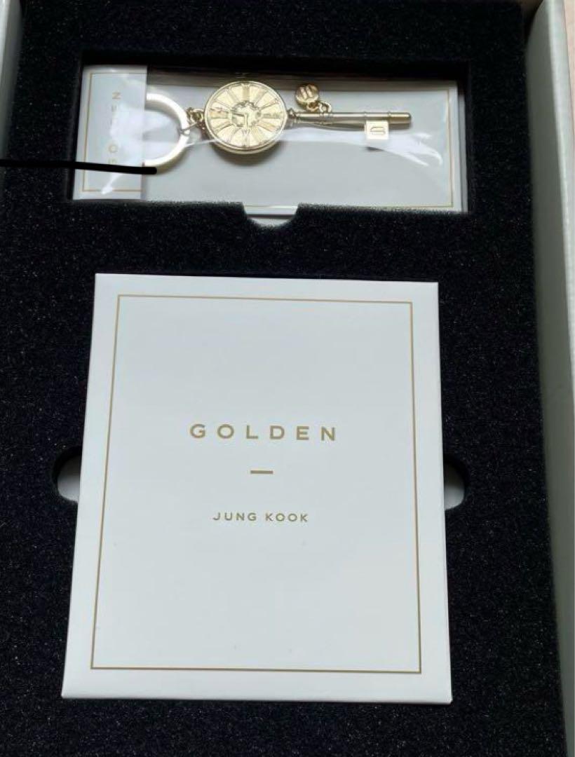 BTS MERCH BOX #18 Photo Card & Frame & Key Ring Jungkook Golden