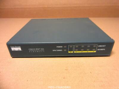 Cisco PIX 501 Systems VPN 4-Port Firewall Security P/N 47-10539-01 EXCL PSU