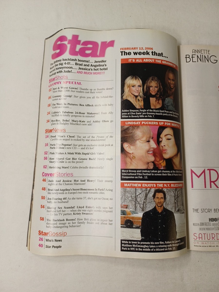Star Magazine February 27 2006 Jessica Simpson Celebrity Celeb