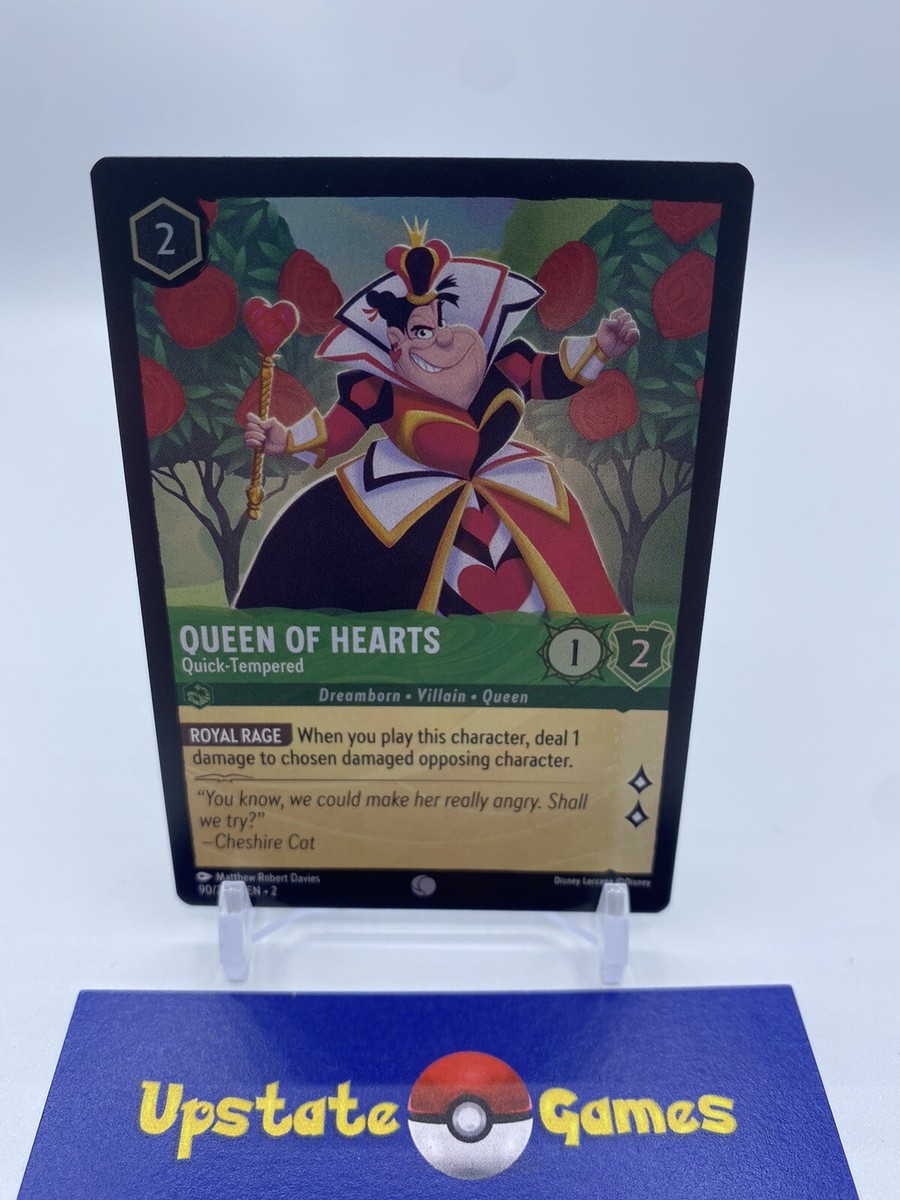 FOIL ロルカナ Lorcana Queen Hearts エラーカード Disney Lorcana Queen of Hearts - Quick Tempered 90/204 Foil
