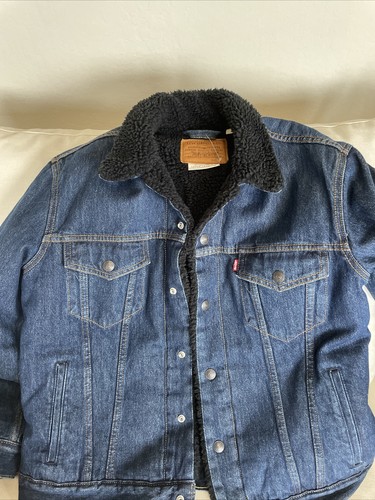 Levis Evening Sherpa Trucker Denim 