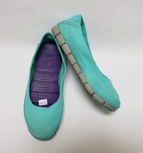 crocs aqua blue