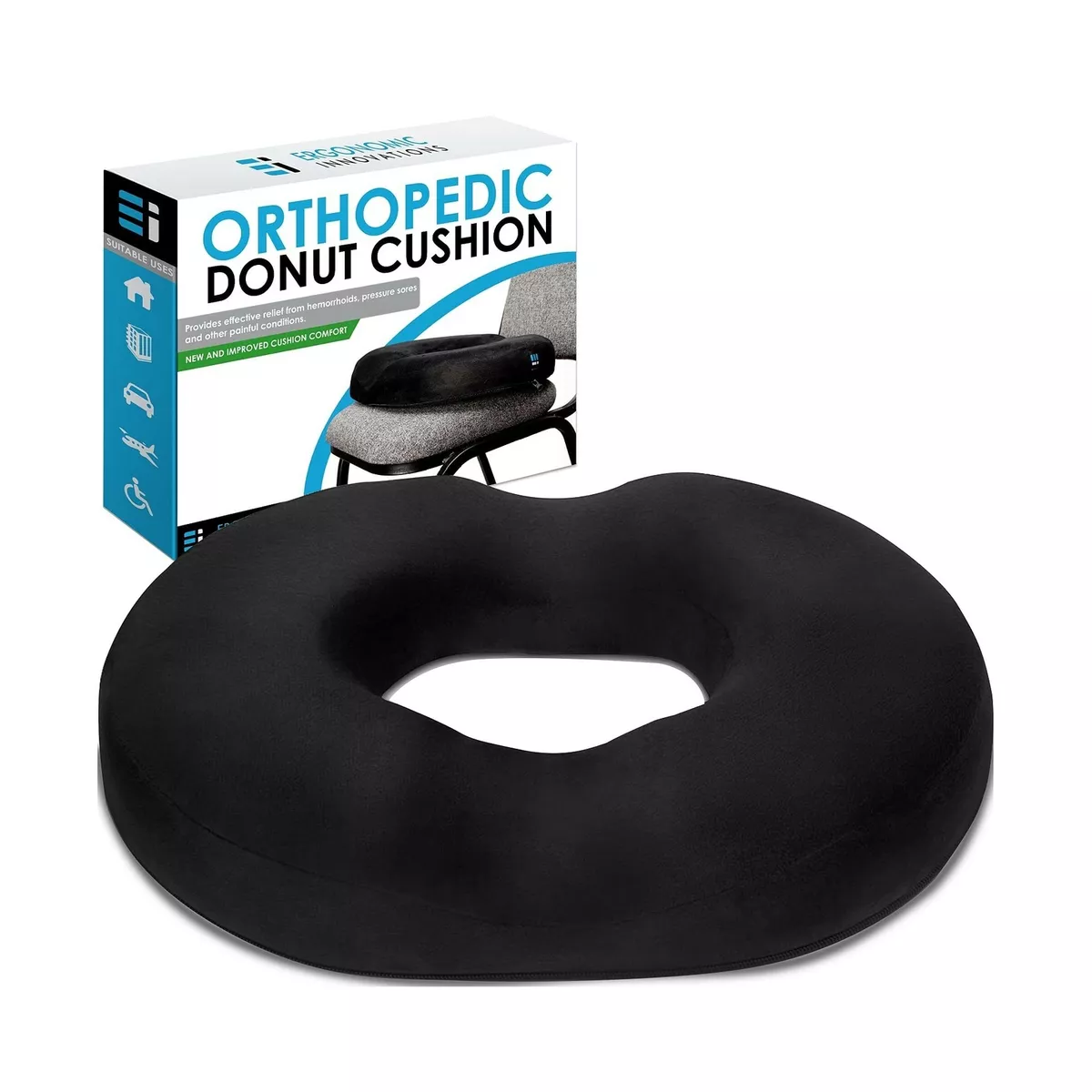 Donut Pillow for Tailbone Pain Relief Cushion for Sitting for