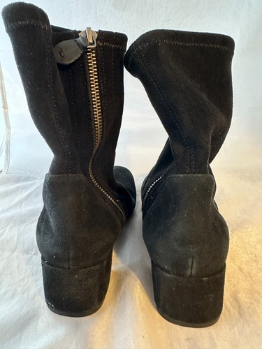 Gentle Souls by Kenneth Cole Elaine Black Suede Ankle Boots, Women Size 6.5 - Picture 5 of 8