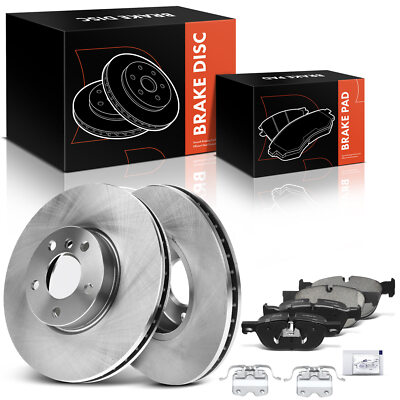 Front Disc Brake Rotors & Ceramic Brake Pads for BMW E70 E71 E72 X5 X6 2011-2012