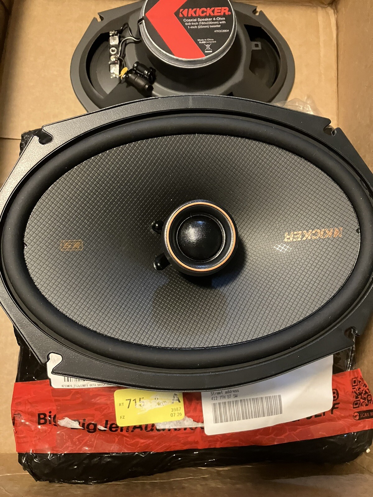 Kicker 47KSC6904 KSC690 6x9Inch Coaxial Speakers w 1Inch tweeters 4ohm New! eBay