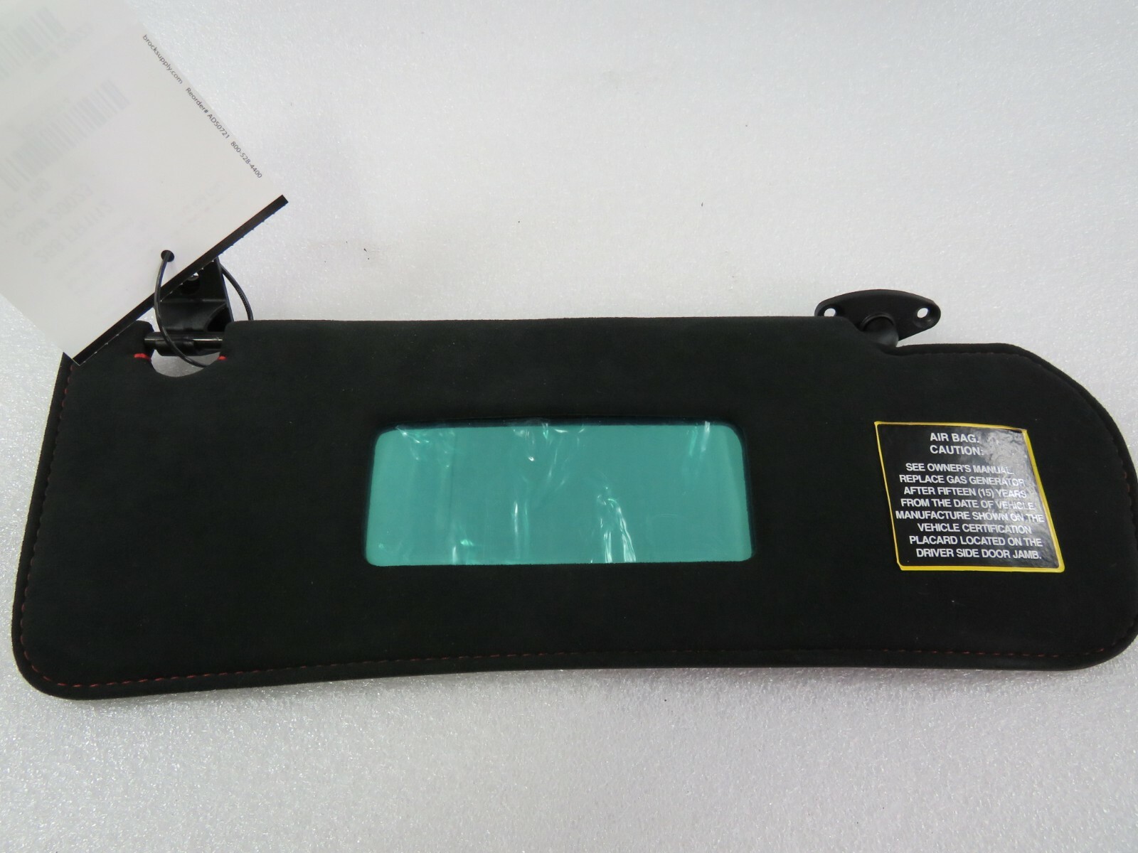 Ferrari 458 Italia, RH, Right Sun Visor, Blk w/ Red Stitch, Used, P/N 82916300