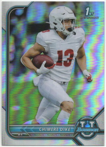 2022 Bowman U Chrome CHIMERE DIKE 1ST BOWMAN SILVER REFRACTOR 