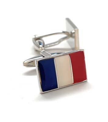 France Flag Cufflinks Pro Design Bullet Backing The National Flag Of France Cuff