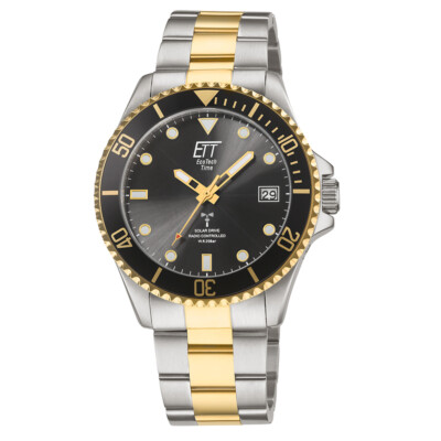 ETT Eco Tech Time Funk-Solar EGS-11606-25M Herren Armbanduhr Taucheruhr 20ATM ..