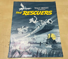 Vintage Original 1977 Walt Disney's The Rescuers 11" x 14" Complete Pressbook
