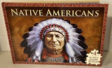 NEW Native American Colorful 2007  (4) JIGSAW PUZZLE BOOK 15x11 FACTS & IMAGES