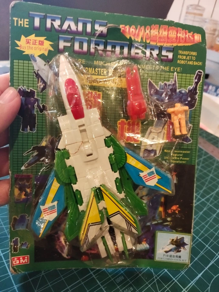 Vintage KO Bootleg Transformers G2 Powermaster DARKWING & THROTTLE / HYDRA - Image 3 of 4