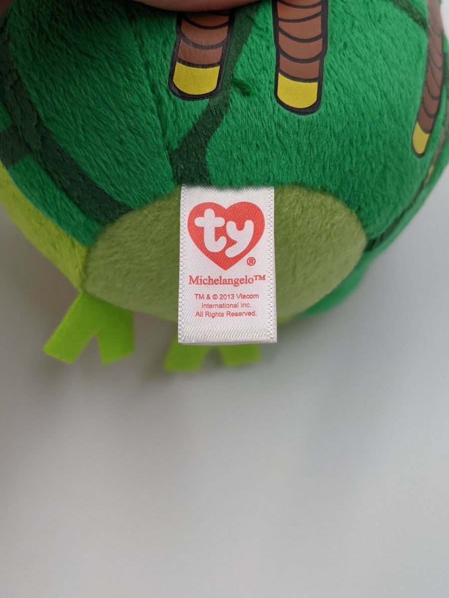 Teenage Mutant Ninja Turtle Beanie Baby Beanie Ballz Leonardo OR