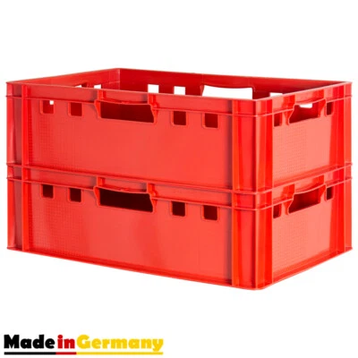 2x Fleischkiste Stapelkiste E2 Fleischerkiste Eurobox Metzgerkiste Kingpower