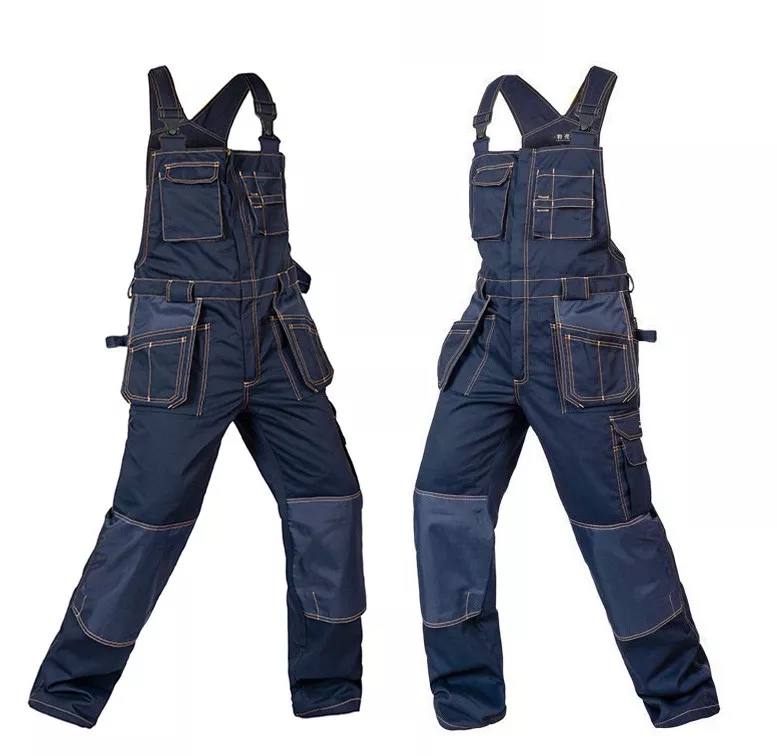 Mens Womens Overalls Bib Suspenders Pants Coveralls Mechanic Jumpsuits  Workwear