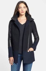 mackage leather down jacket