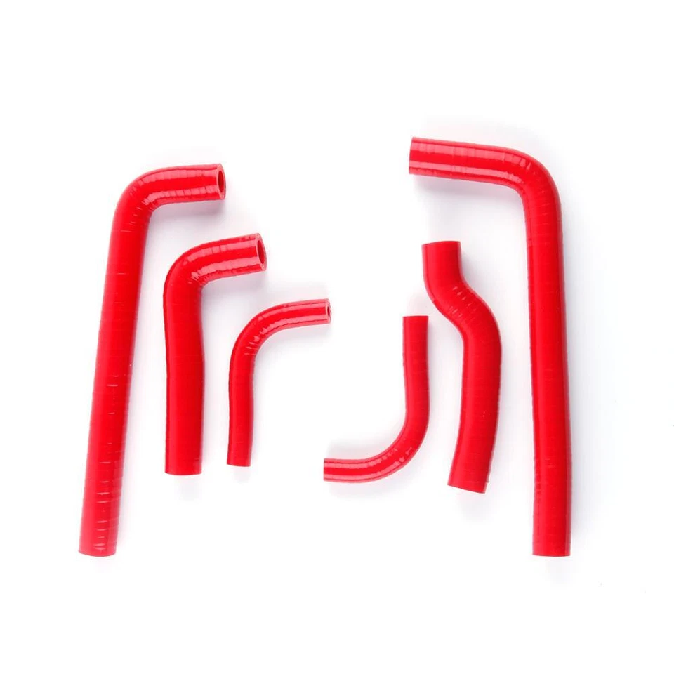 Rojo PARA 1999-2006 GAS GAS EC 200 250 300 SILICONA RADIADOR REFRIGERANTE MANGUERAS NUEVAS Foto 4 de 4