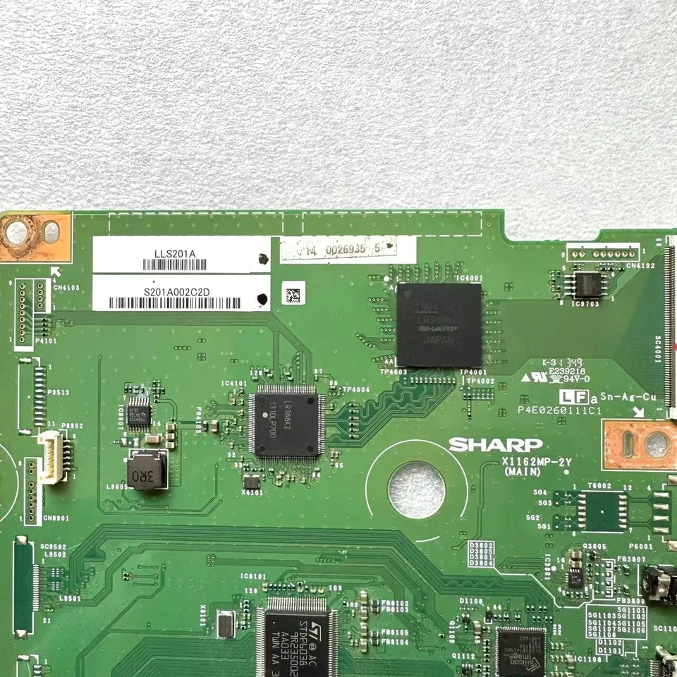 Sharp LL-S201A motherboard X1162MP-2Y P4E0260111C1 - Image 2 of 3