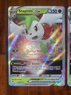 Shaymin V STAR 014/172 Ultra Rare Holo Pokemon Brilliant Stars NM