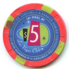  5 Chip from the Las Vegas Club in Downtown Las Vegas 2004 Obsolete