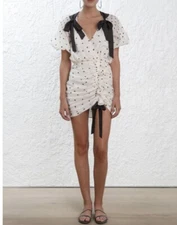 Zimmerman Painted Heart Tie Dress Size 0 Worn Once!