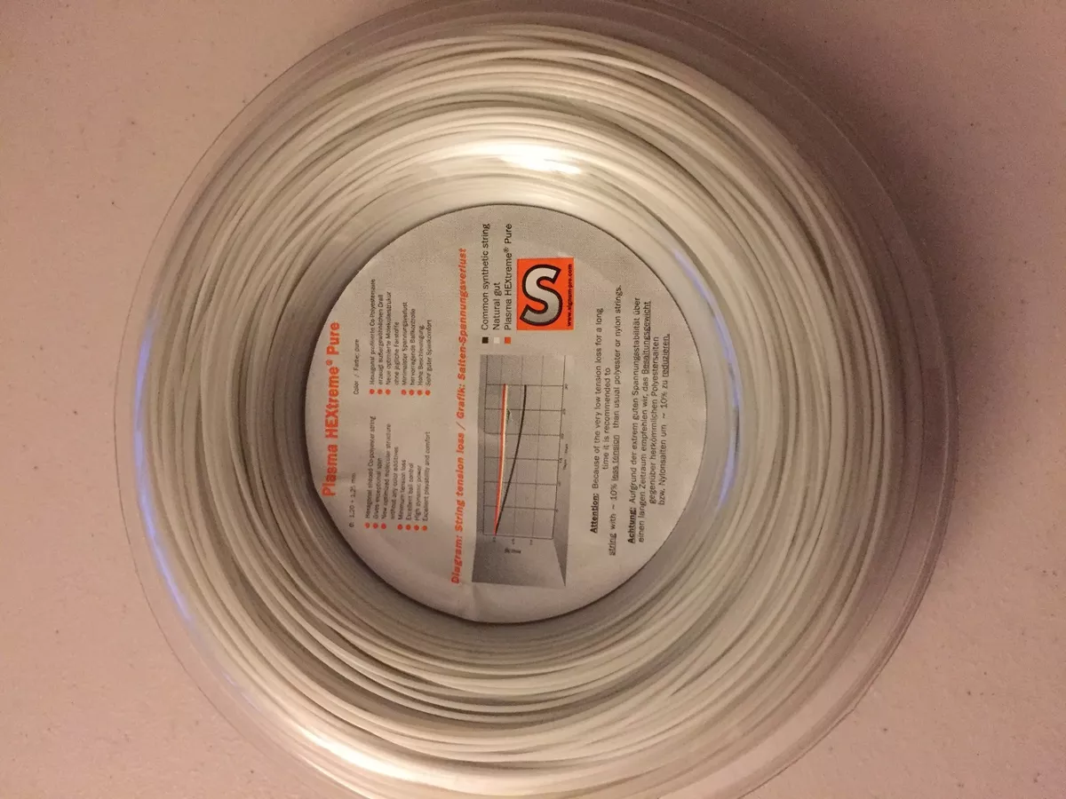 Signum Pro Plasma HEXtreme PURE 17G / 1.25mm Premium Co-Poly Tennis string 200M