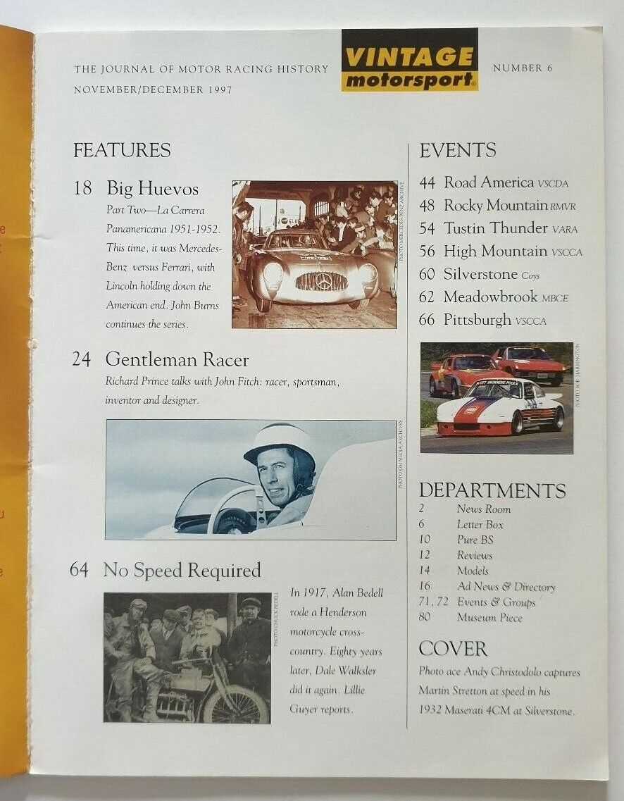 Motorsport USA, Vintage Motorsport Journal 1997