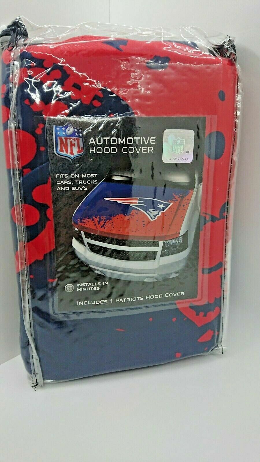 NFL New England Patriots Officially Licensed Automotive Car Hood Cover