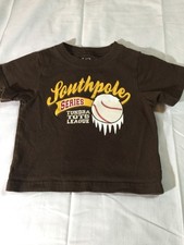 Boys T-Shir the childrens place 6-9 mos.100 Cotto brown Baseball