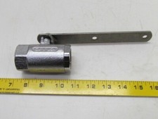 1" NPT Chromed Brass Ball Valve 1/4 turn 60 WOG USA New Take Off SS Stem/Handle
