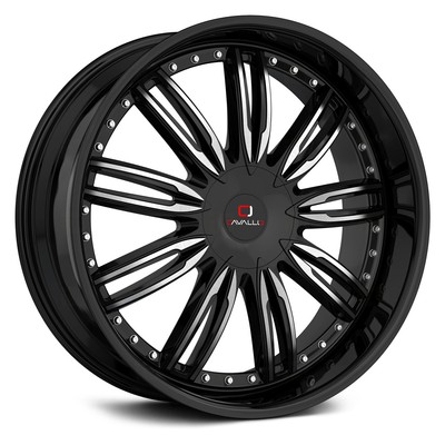 Cavallo CLV-54 Wheel 22x8.5 (38, 5x120.65, 74.1) Black Single Rim