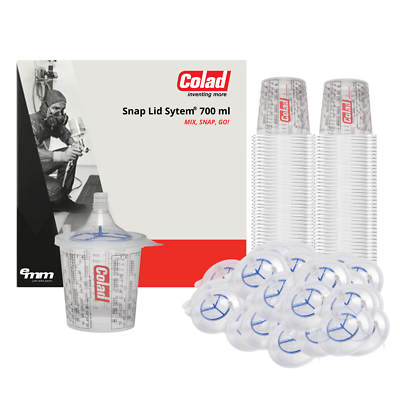 #ad Colad Snap Lid System 700ml 130 190 Micron Automotive Refinishing Spray Gun kit $79.17