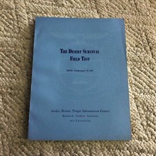 1956 Vintage ADTIC The Desert Survival Field Test Handbook Air Force Booklet