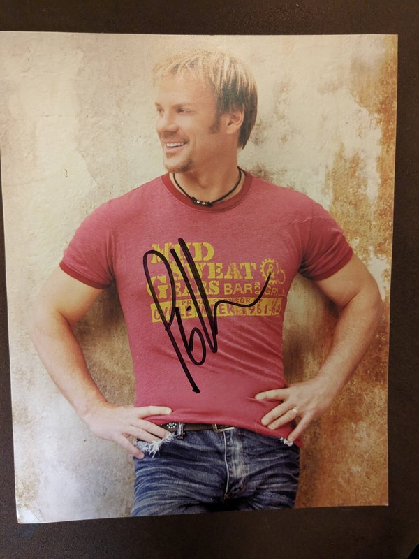 Phil Vassar "Mud Sweat&Gears" usually- "Shaken not Stirred"-signed 8x10, Sturgis